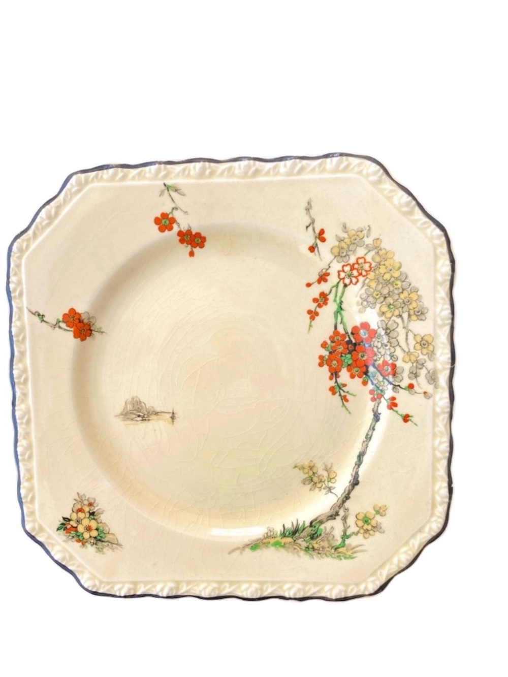 Vintage Myott Staffordshire England Plate Trinket Cottagecore Whimsy Grannycore